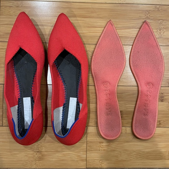 Rothy's The Point Flat - Red - Picture 7 of 10
